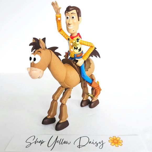 Disney Other - Vintage Toy‎ Story 7" Galloping Bullseye and Woody 1996 Disney Pixar Mattel 1258